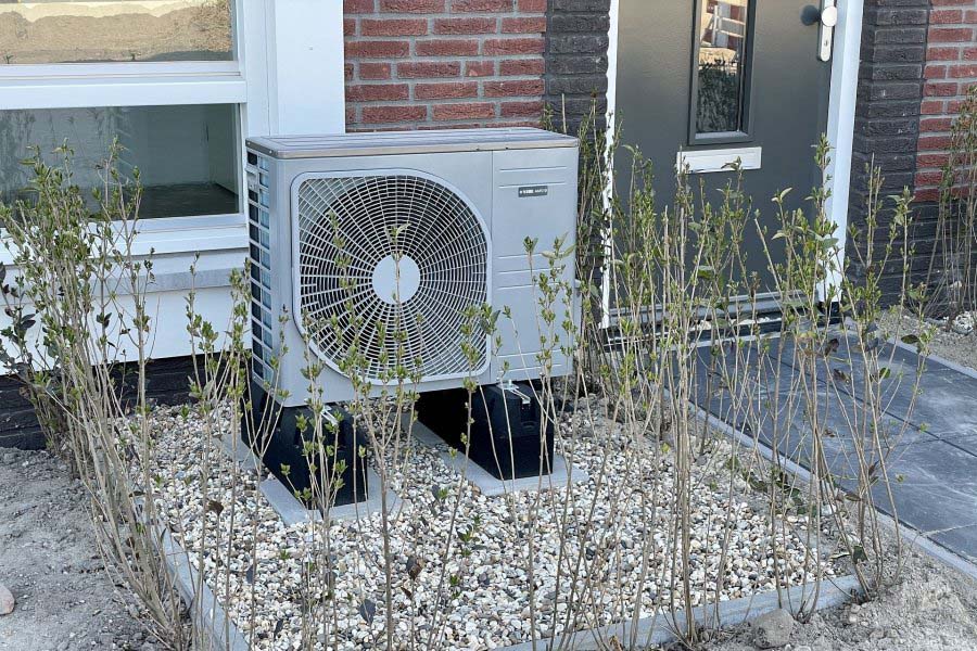 Foto einer Wärmepumpe